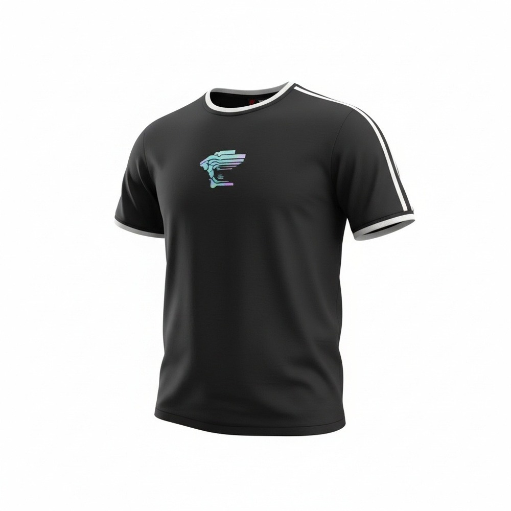 Vintage Versace Sport Mens Black Iridescent Medusa Logo T-Shirt XXXL‎ NWT VTG